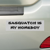 Sasquatch is mijn Homeboy Bigfoot Bumpersticker (Op auto)