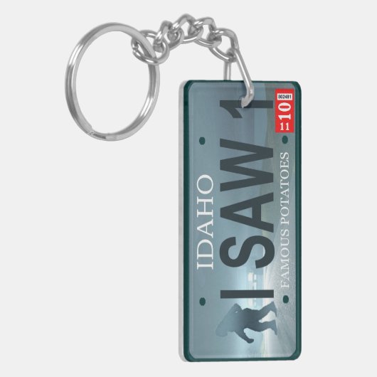 Sasquatch License Bord Sleutelhanger (Voorkant Links)