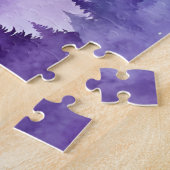 Sasquatch lopen met huisdier Beer welp Legpuzzel (Zijkant)