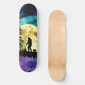 Sasquatch lopen met zijn huisdier Beer welp Skateboard (Voorkant)