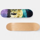 Sasquatch lopen met zijn huisdier Beer welp Skateboard (Horizontaal)