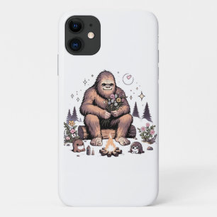 Sasquatch met bloemen iPhone 11 hoesje