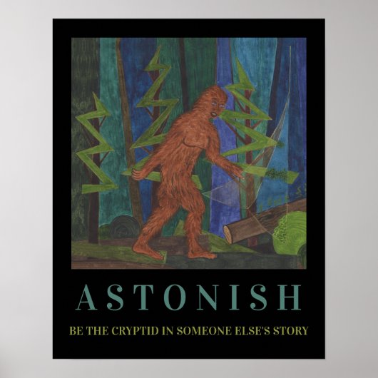 Sasquatch Motivatie Poster (Voorkant)