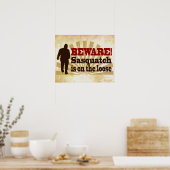 Sasquatch op de los poster (Keuken)