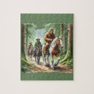 Sasquatch op een groepsreis legpuzzel
