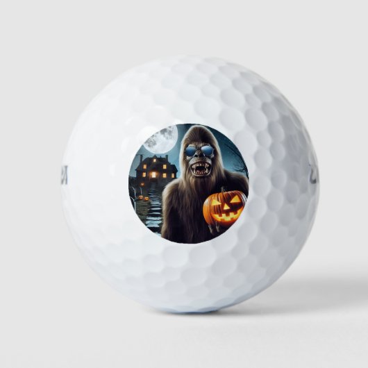 Sasquatch op Halloween Golfballen (Voorkant)