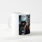 Sasquatch op Halloween Koffiemok (Voorkant links)