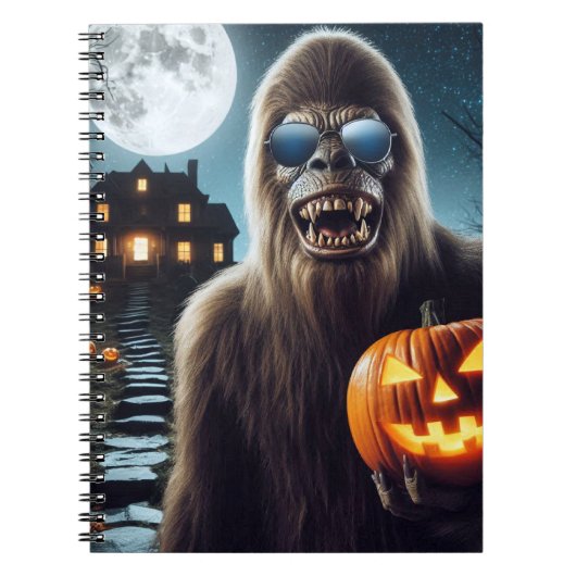 Sasquatch op Halloween Notitieboek (Voorkant)