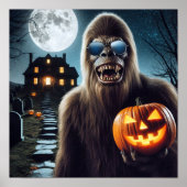 Sasquatch op Halloween Poster (Voorkant)