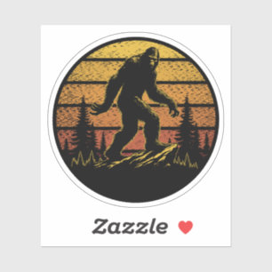 Sasquatch op maat gesneden vinyl Stickers