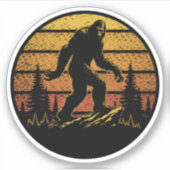 Sasquatch op maat gesneden vinyl Stickers (Voorkant)