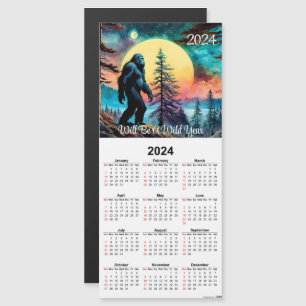 Sasquatch op Mountain Ridge Magnetische Kalender K