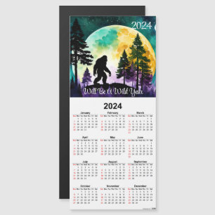 Sasquatch op Mountain Ridge Magnetische Kalender K