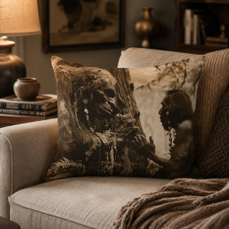 Sasquatch Ouder 16x12 Accentkussen Accent Kussen