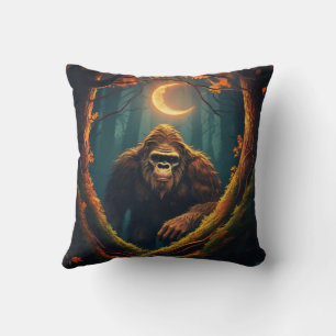 Sasquatch Peeking-Sierkussen Kussen