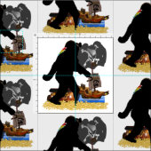 Sasquatch piratenschatkist stof (Delen)