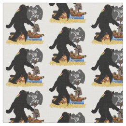 Sasquatch piratenschatkist stof