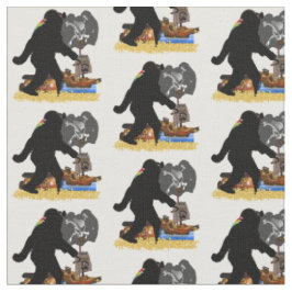 Sasquatch piratenschatkist stof