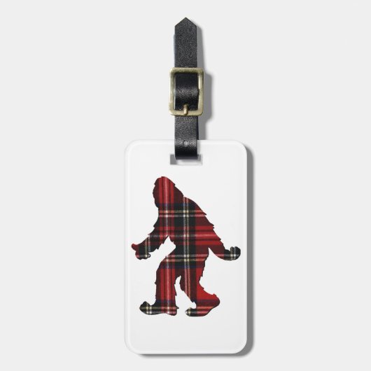 SASQUATCH PLAID BAGAGELABEL (Voorkant verticaal)