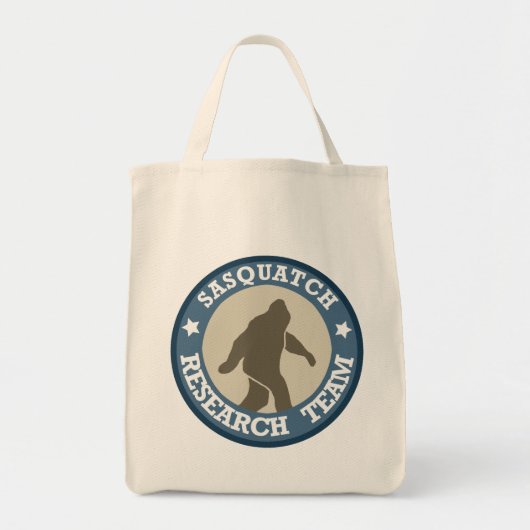 Sasquatch Research Team Tote Bag (Voorkant)