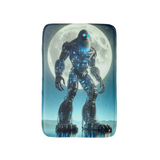 Sasquatch-robot Badmat (Voorkant Verticaal)
