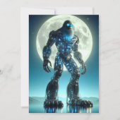 Sasquatch-robot Feestdagenkaart (Voorkant)