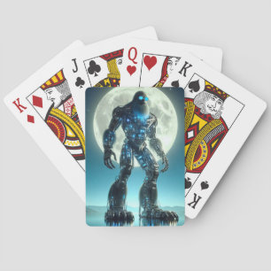 Sasquatch-robot Pokerkaarten