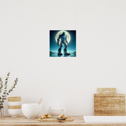 Sasquatch-robot Poster (Keuken)