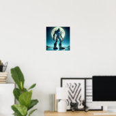 Sasquatch-robot Poster (Thuiskantoor)