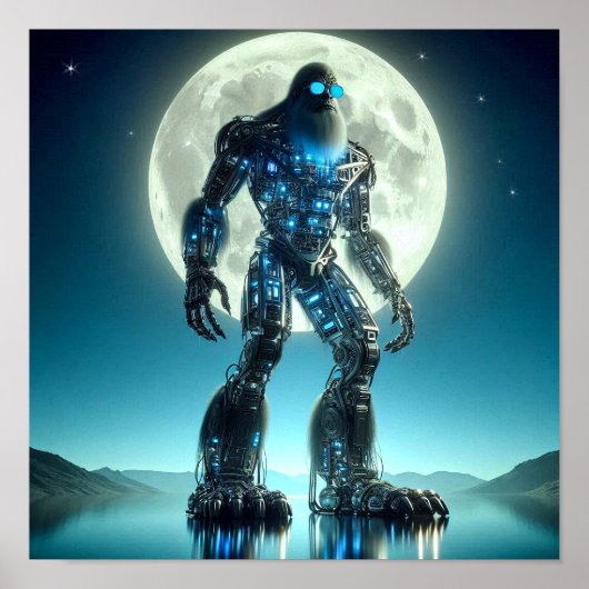 Sasquatch-robot Poster (Voorkant)