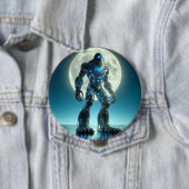 Sasquatch-robot Ronde Button 4,0 Cm (In situ)