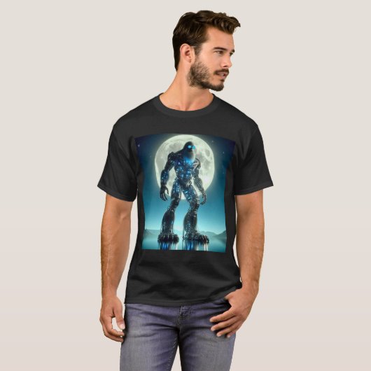 Sasquatch-robot T-shirt (Voorkant volledig)