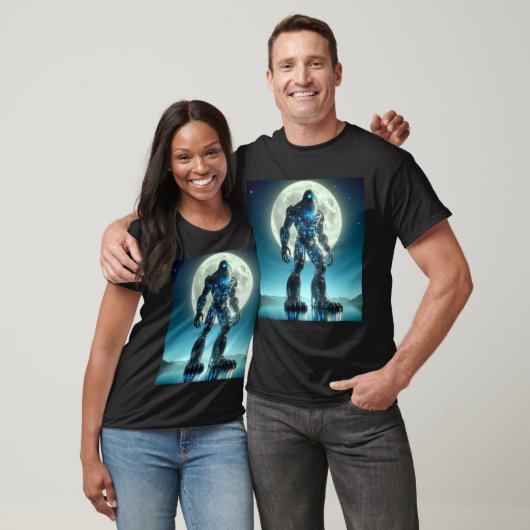 Sasquatch-robot T-shirt (Unisex)