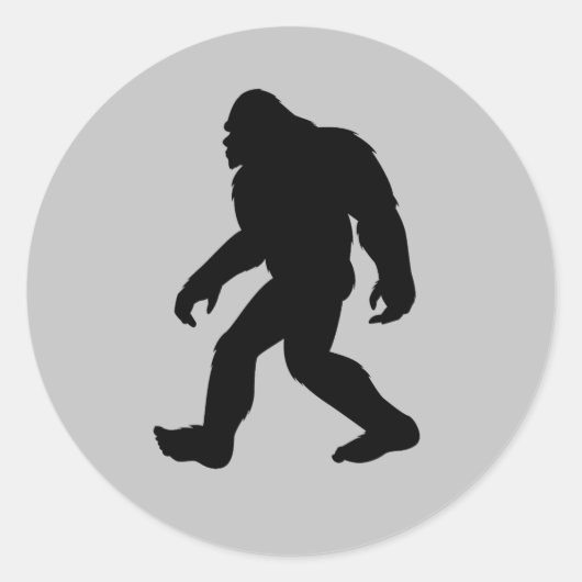 Sasquatch Ronde Sticker (Voorkant)