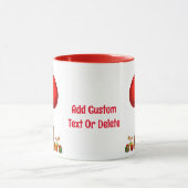 Sasquatch Santa Bigfoot Yeti Kerstcadeau Mok (Midden)