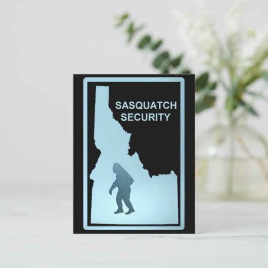 Sasquatch Security Briefkaart (Staand voorkant)
