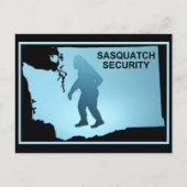 Sasquatch Security Briefkaart (Voorkant)