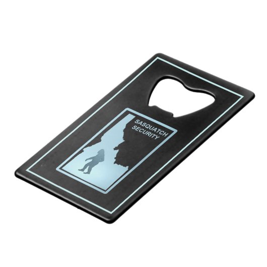 Sasquatch Security - Idaho Kredietkaart Flessenopener (Achterkant Gekanteld)