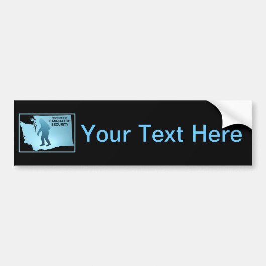 Sasquatch Security - Washington Bumpersticker (Voorkant)