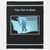 Sasquatch Security - Washington Fleece Deken (Voorkant)