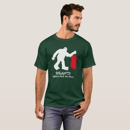 Sasquatch Sighted Hatch, New Mexico T-shirt (Voorkant volledig)