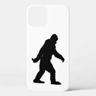 Sasquatch Silhouette op koolstofvezeldecor iPhone 12 Pro Hoesje