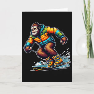 Sasquatch Ski Avontuur Bigfoot Winterpret Kaart