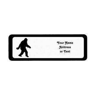 Sasquatch Squatchin' Silhouette Etiket