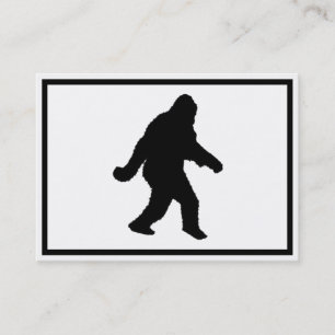 Sasquatch Squatchin' Silhouette Visitekaartje