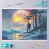 Sasquatch Standing on an Ocean Shore Tissuepapier (Craft)