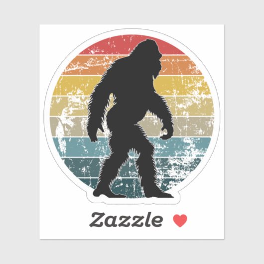 Sasquatch Stickers Vinyl Coupé Sur Mesure (Feuille)