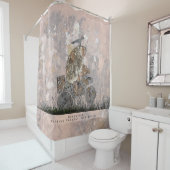 Sasquatch Talking Canyons, New Mexico Douchegordijn (In situ)