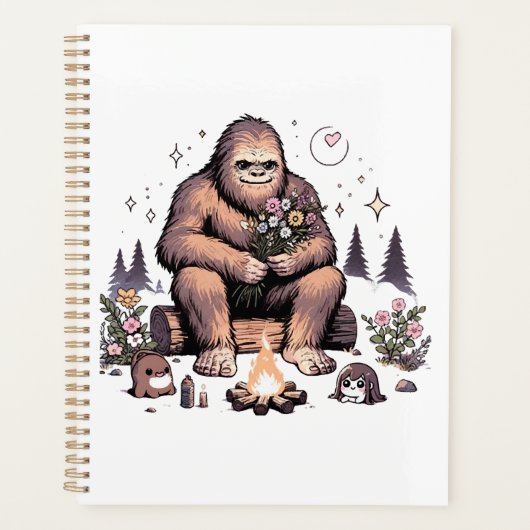 Sasquatch tenant des fleurs (Devant)