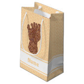 Sasquatch Track Bigfoot Fun Klein Cadeauzakje (Achterkant Gekanteld)